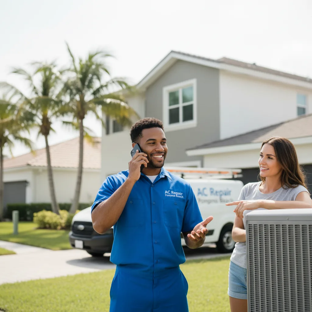 AC Repair Pompano Beach customer support in Lake Worth Beach